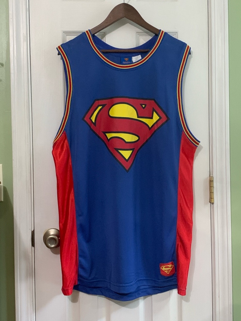 Superman Sleeveless Jersey Tank Top DC Comics Men's 2XL